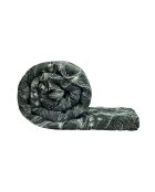 Couvre-lit satin de coton Wild noir - 220x250 cm