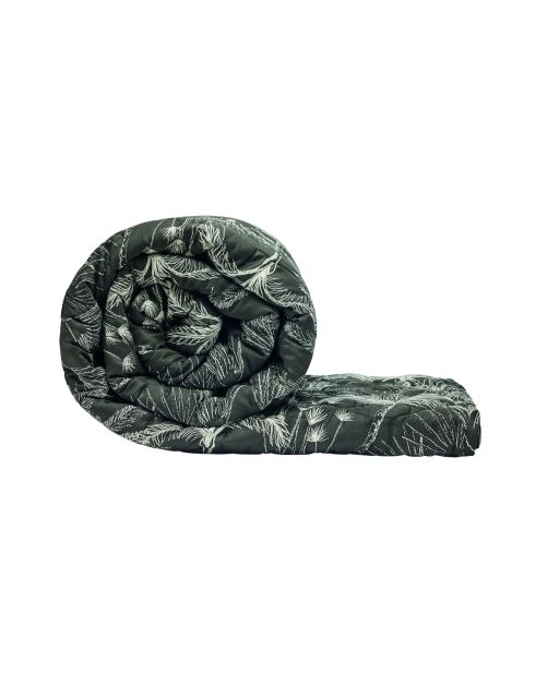 Couvre-lit satin de coton Wild noir - 220x250 cm