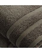 Set de 2 draps de bain marron - 70x140 cm