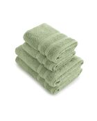 Set van 2 handdoeken en 2 badlakens amandelgroen - 2x (50x100 cm) + 2x (70x140 cm)