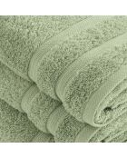 Set van 2 handdoeken en 2 badlakens amandelgroen - 2x (50x100 cm) + 2x (70x140 cm)