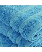 Set de 2 serviettes et 2 draps de bain bleu ciel - 2x(50x100 cm) + 2x(70x140 cm)