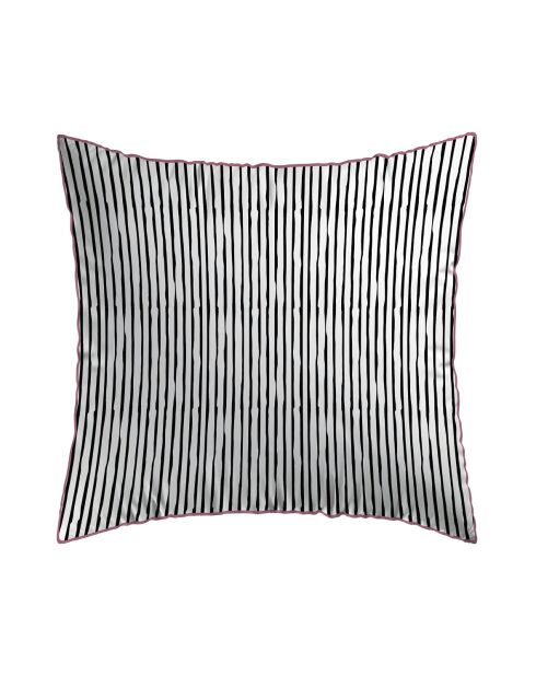 Funda de almohada de satén de algodón con poesía floral azul claro, 2 unidades (63 x 63 cm)