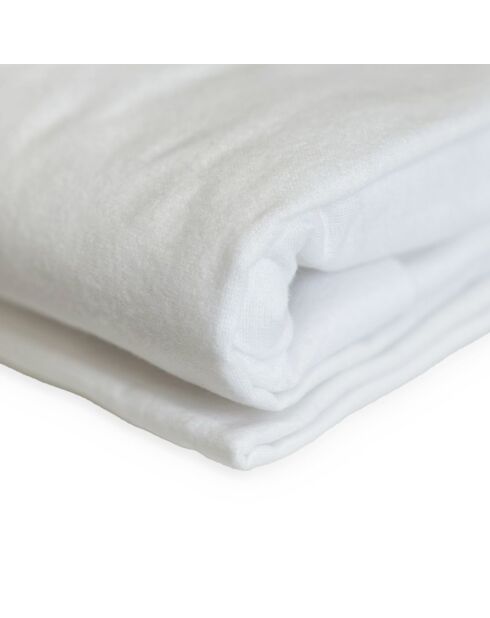 Protège matelas blanc