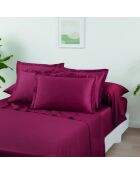 Set di 2 federe in raso di cotone Uni 1 baratta burgundy 01 - 2x (63x63 cm)