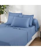 Set van 2 katoenen satijnen kussenslopen Uni 1 baratta blauw 05 - 2x (63x63 cm)