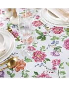Tulip dubbel wit vlekbestendig gecoat tafelkleed
