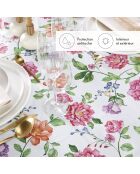 Tulip dubbel wit vlekbestendig gecoat tafelkleed