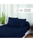 Set de 2 fundas de almohada de satén de algodón Uni 1 baratta blue 11 — 2x (63 x 63 cm)