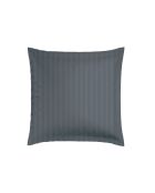 Juego de 2 fundas de almohada tejidas en satén de algodón a rayas Dobby Jacquard gris Jacquard 02