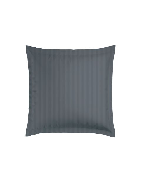 Set di 2 federe in raso di cotone a righe intrecciate Dobby Jacquard grigio Jacquard 02