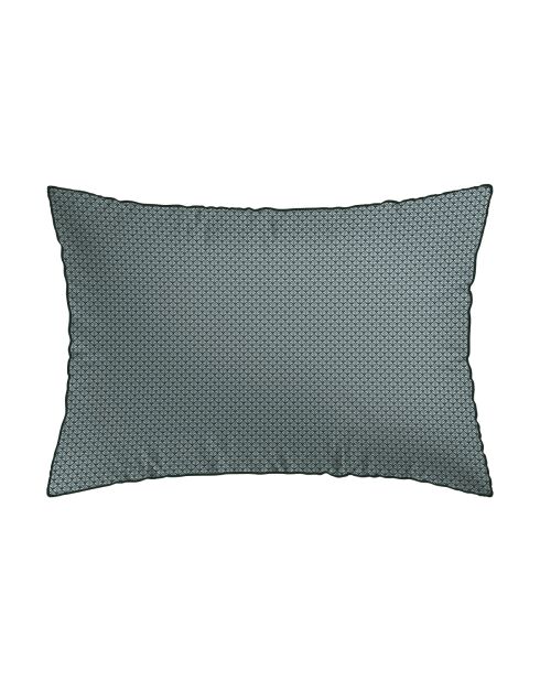 Set de 2 taies d'oreiller en satin de coton Harmonie des oiseaux vert - 2x(50x70 cm)