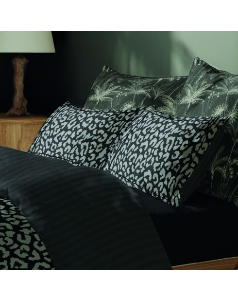 Lot de 2 taies d'oreiller satin de coton Instinct gris 03 - 2x(50x70 cm)