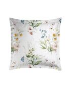 Set de 2 taies d'oreiller en satin de coton Belle de Nuit blanc - 63x63 cm