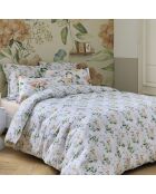 Set de 2 taies d'oreiller en satin de coton Belle de Nuit blanc - 63x63 cm
