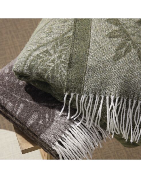 Bruine geweven plaid Ariel - 130x180 cm