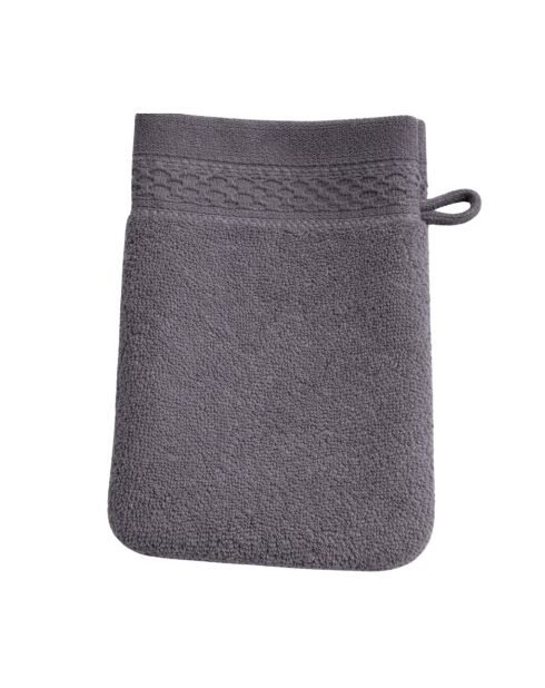 Serviette de bain anthracite - 16x21cm