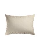 Set de 2 taies d'oreiller gaze de coton Uni taupe 07 - 2x(50x70 cm)
