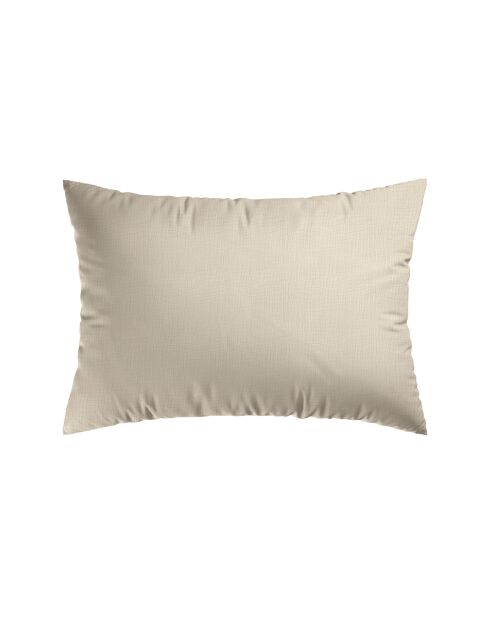 Set de 2 taies d'oreiller gaze de coton Uni taupe 07 - 2x(50x70 cm)