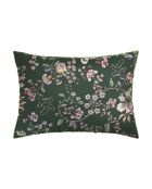 Set de 2 taies d'oreiller en satin de coton Murmure floral vert - 2x(50x70 cm)