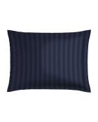 Set van 2 donkerblauwe Jardin d'Eden katoenen satijnen kussenslopen - 2x (50x70 cm)