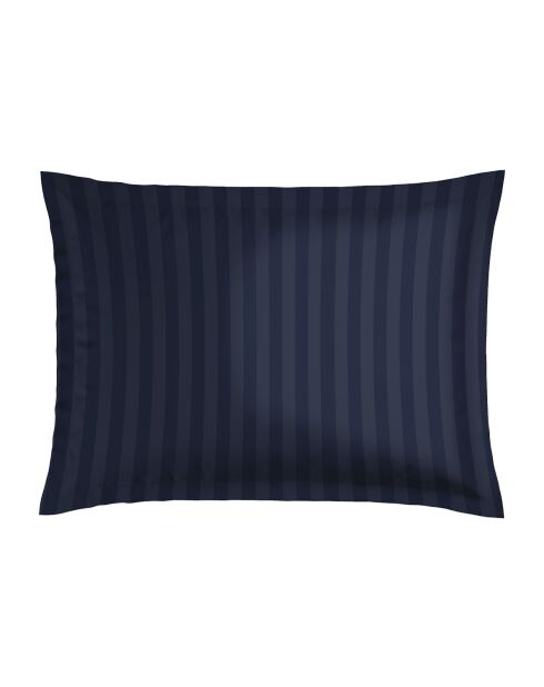 Set de 2 taies d'oreiller en satin de coton Jardin d'Eden bleu foncé - 2x(50x70 cm)