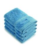 Set de 4 serviettes d'invitées bleu ciel - 30 cm