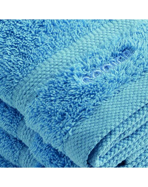Set de 4 serviettes d'invitées bleu ciel - 30 cm