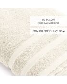 Maxi drap de bain ivoire - 100x150 cm
