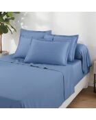 Set de 2 fundas de almohada de satén de algodón Uni 1 baratta blue 05 — 2x (50 x 70 cm)