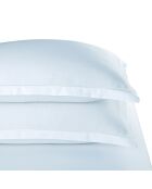 Lot de 2 taies d'oreiller satin de coton Uni 1 baratta blanc 01