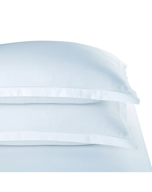 Lot de 2 taies d'oreiller satin de coton Uni 1 baratta blanc 01