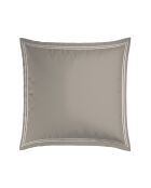 Set di 2 federe in raso di cotone Nice bianco/tortora - 2x (63x63 cm)