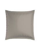 Set di 2 federe in raso di cotone Nice bianco/tortora - 2x (63x63 cm)