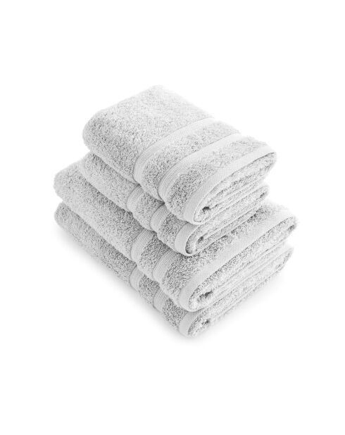 Set de 2 serviettes et 2 draps de bain sable - 2x(50x100 cm) + 2x(70x140 cm)