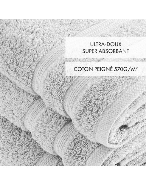 Set de 2 serviettes et 2 draps de bain sable - 2x(50x100 cm) + 2x(70x140 cm)