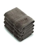 Set van 4 bruine gastenservetten - 30 cm