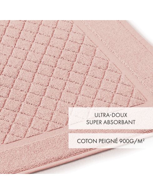 Tapis de bain rose saumon - 50x70 cm