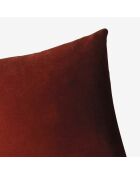 Funda de cojín Malory Redwood roja - 45x45 cm