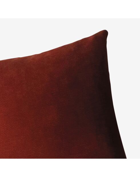 Housse de coussin Malory rouge séquoia - 45x45 cm