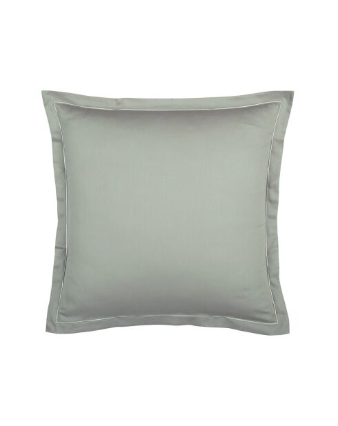 Lot de 2 taies d'oreiller satin de coton Uni 1 baratta taupe 01