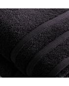 Set de 2 draps de bain gris foncé - 70x140 cm