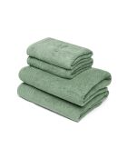 Asciugamano + telo da bagno in cotone pettinato LT Ecume verde salvia - 2x (50x100 cm) + 2x (70x140 cm)