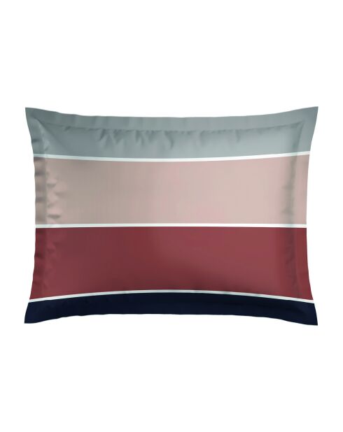 Funda de almohada de satén de algodón nude marrón natural, 2 x 50 x 70 cm