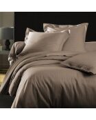 Taie d'oreiller rectangle en satin de coton vison - 50x70cm