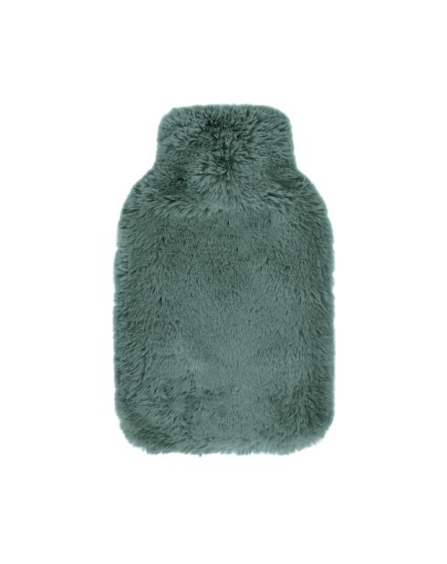 Borraccia per acqua calda con coperchio verde - 20x33 cm
