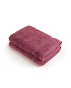 Set van 2 ultrazachte roze blush-roze katoenen handdoeken - 2x (45x45 cm)