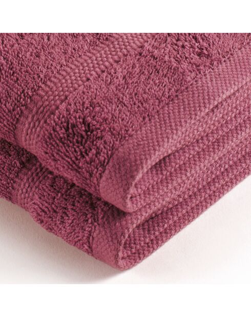 Set van 2 ultrazachte roze blush-roze katoenen handdoeken - 2x (45x45 cm)