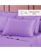 Juego de 2 fundas de almohada de satén de algodón Uni 1 baratta rose 03 — 2x (63 x 63 cm)