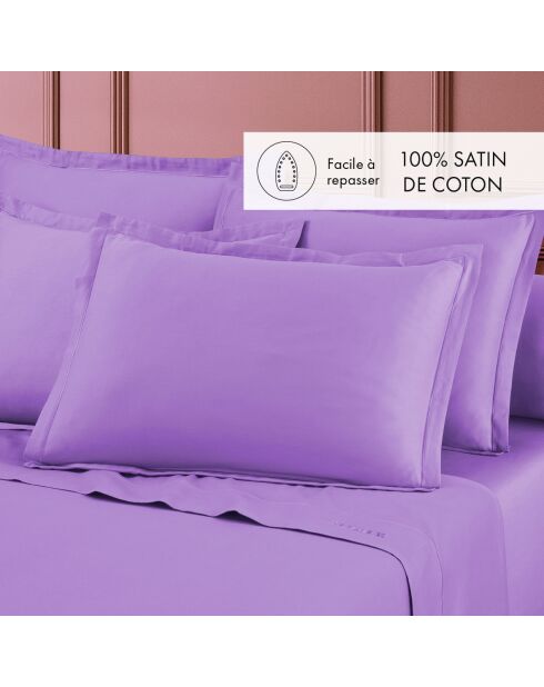 Juego de 2 fundas de almohada de satén de algodón Uni 1 baratta rose 03 — 2x (63 x 63 cm)